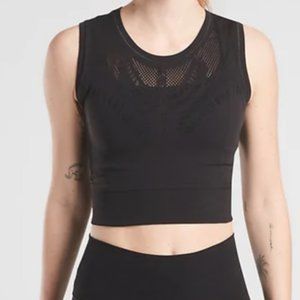Athleta laser cut crop top